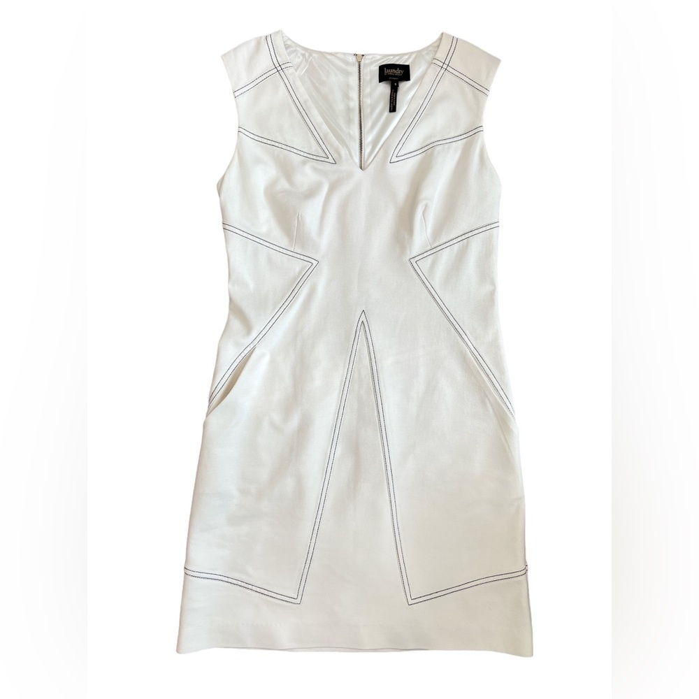 Laundry Shelli Segal Dress Mini Bodycon Women’s Off White Size 8